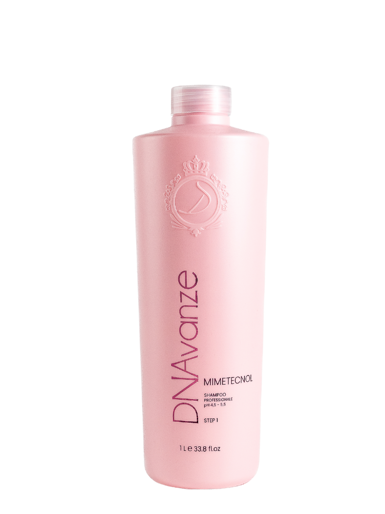 DONATTI PROFESSIONALE Dnavanze Mimetecnol Shampoo švelnus, giliai valantis plaukų procedūrų šampūnas, 1L(1 žingsnis)