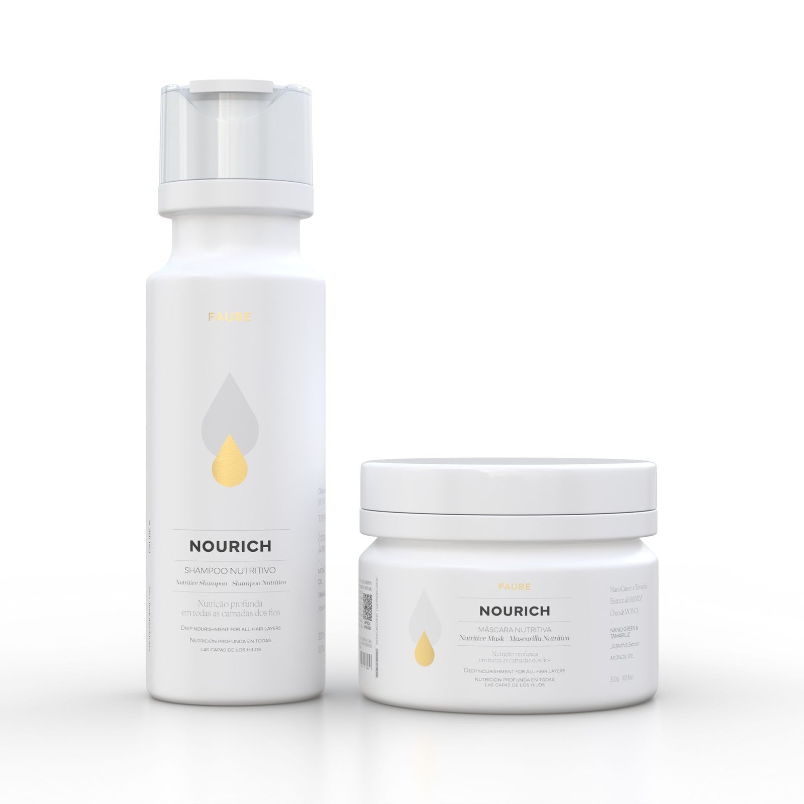 Faube professional nourich sampunno ir kaukes rinkinys namu priežiurai