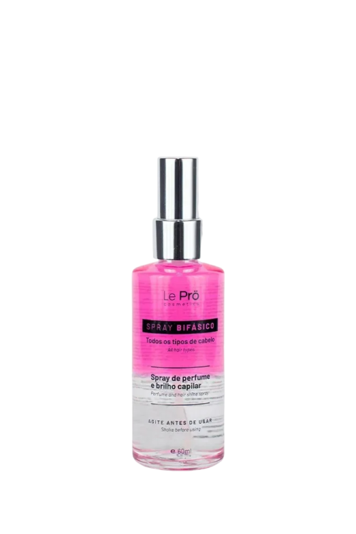 LE PRÖ Bifasico Brilho Perfume Pink Dvifazis parfumuotas ir suteikiantis blizgesį purškiklis plaukams, 60ml