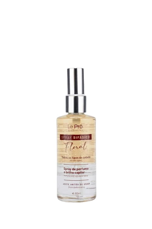 LE PRÖ Bifasico Brilho Perfume floral Dvifazis parfumuotas ir suteikiantis blizgesį purškiklis plaukams, 60ml