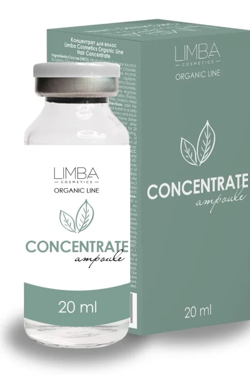 LIMBA COSMETICS Organic Line Hair Concentrate ampulė, lipidų koncentratas, 20 ml