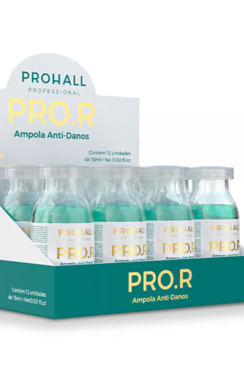 PROHALL PROFESSIONAL PRO.R Intense Anti-Hair Damage Reconstruction atkuriantis ampulių rinkinys pažeistiems plaukams, 12x15ml