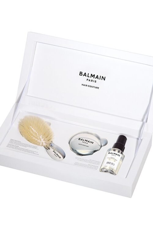 BALMAIN HAIR Silver Spa Brush mini rinkinys