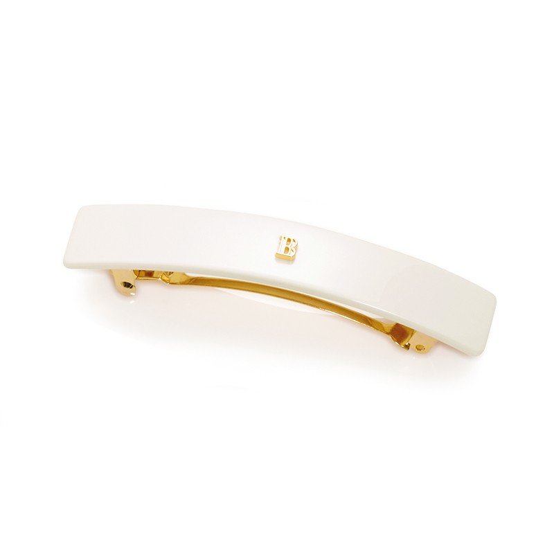 BALMAIN HAIR Barrette M White plaukų segtukas