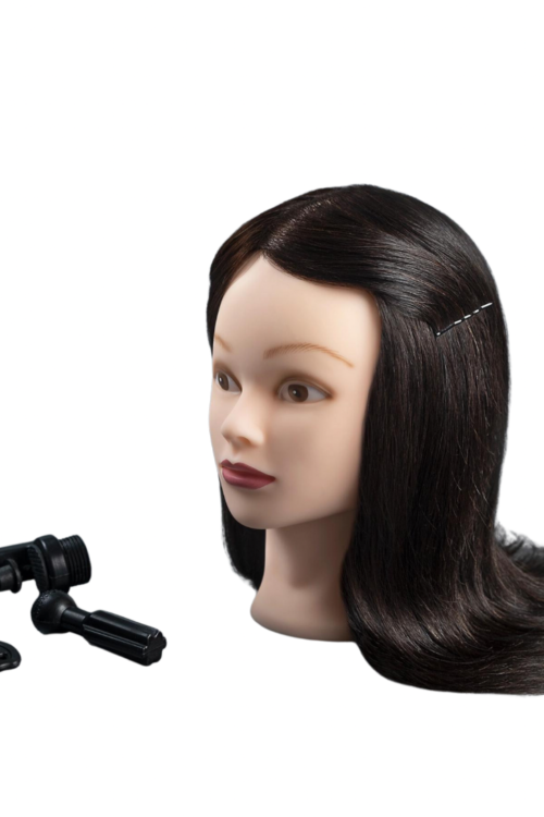 Manekeno galva 100% natūraliais plaukais